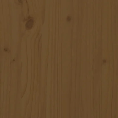 Bed Headboard Honey Brown 125.5x4x100 cm Solid Pine Wood