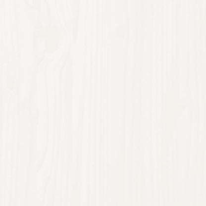 Bed Headboard White 205.5x4x100 cm Solid Pine Wood