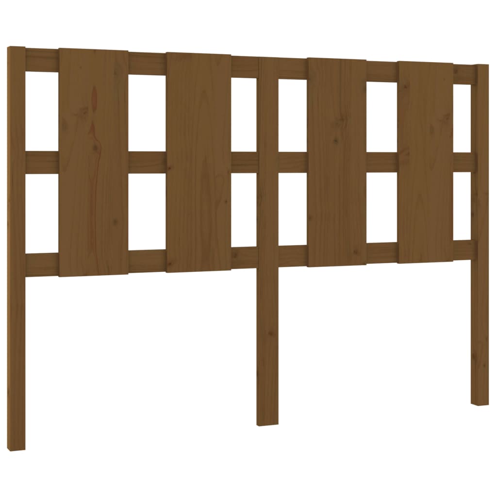 Bed Headboard Honey Brown 140.5x4x100 cm Solid Wood Pine