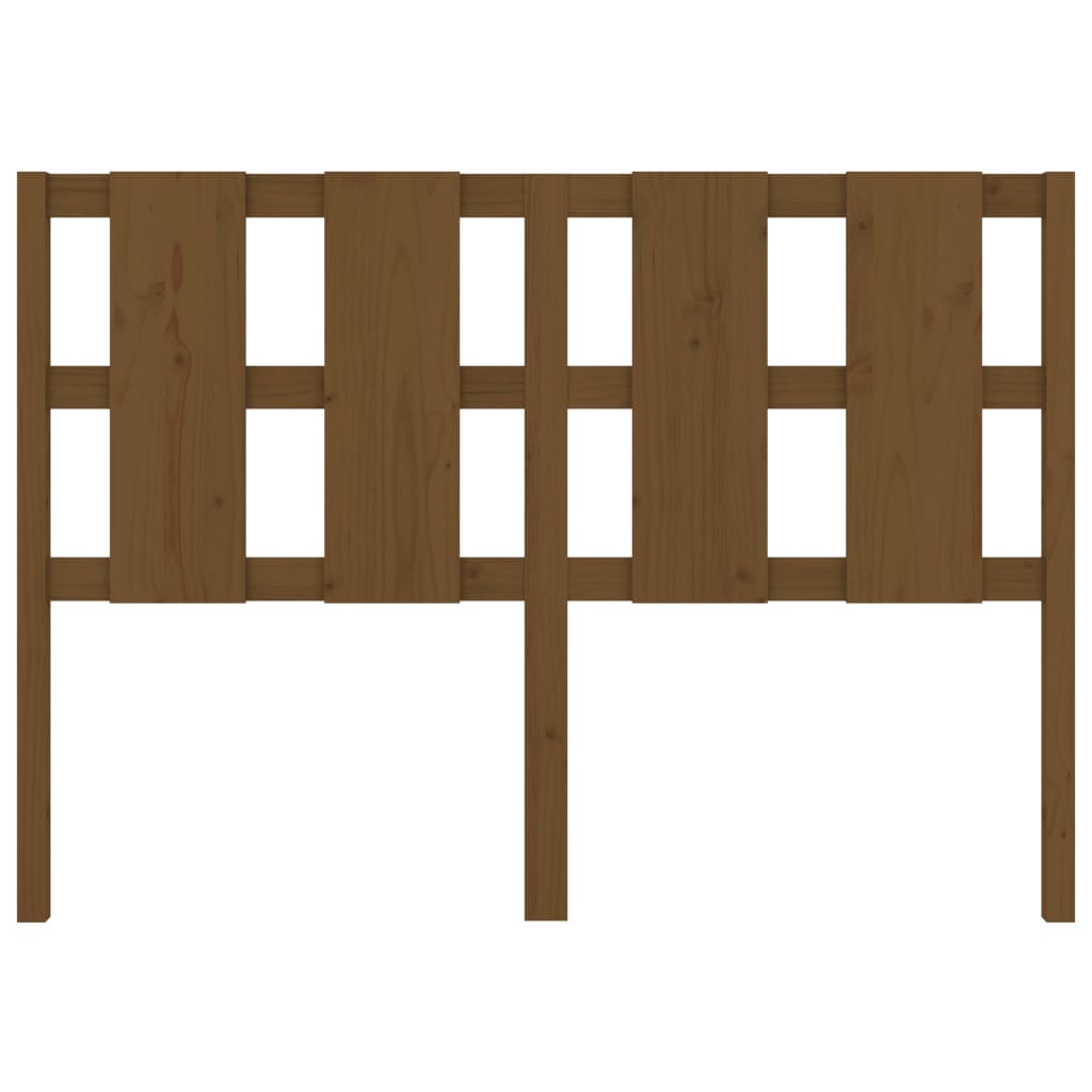 Bed Headboard Honey Brown 145.5x4x100 cm Solid Wood Pine