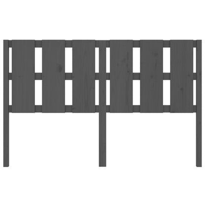 Bed Headboard Grey 155.5x4x100 cm Solid Wood Pine