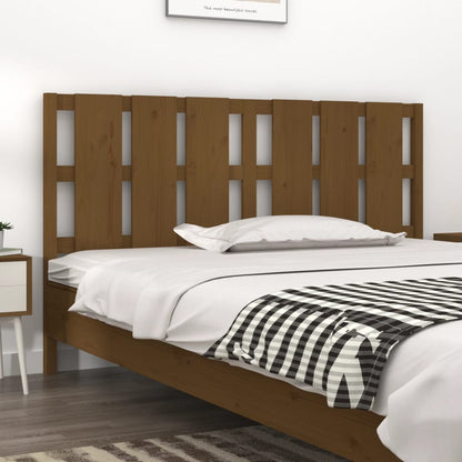 Bed Headboard Honey Brown 185.5x4x100 cm Solid Wood Pine