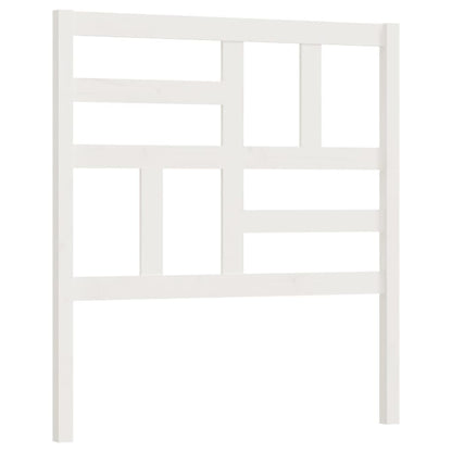 Bed Headboard White 81x4x104 cm Solid Wood Pine