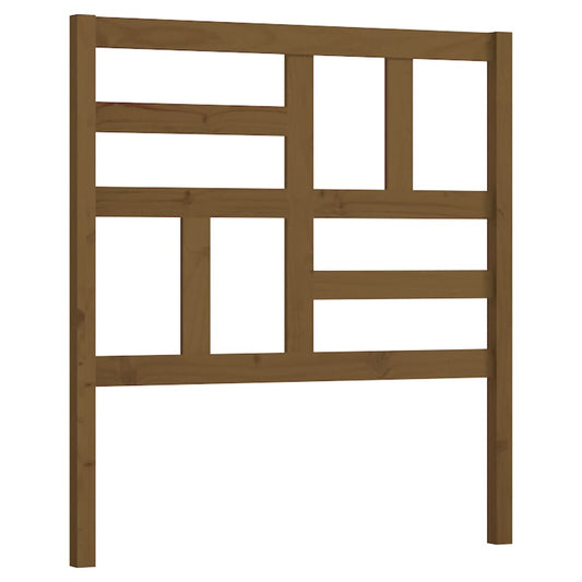 818168 vidaXL Bed Headboard Honey Brown 81x4x104 cm Solid Wood Pine