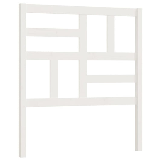818171 vidaXL Bed Headboard White 96x4x104 cm Solid Wood Pine