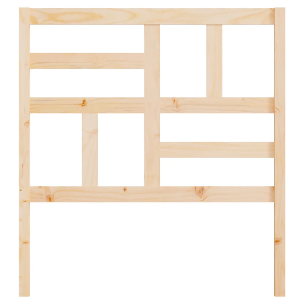 Bed Headboard 106x4x104 cm Solid Wood Pine