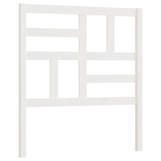 818176 vidaXL Bed Headboard White 106x4x104 cm Solid Wood Pine