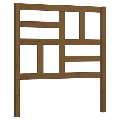 Bed Headboard Honey Brown 106x4x104 cm Solid Wood Pine