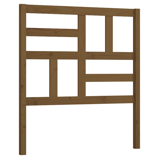 818178 vidaXL Bed Headboard Honey Brown 106x4x104 cm Solid Wood Pine
