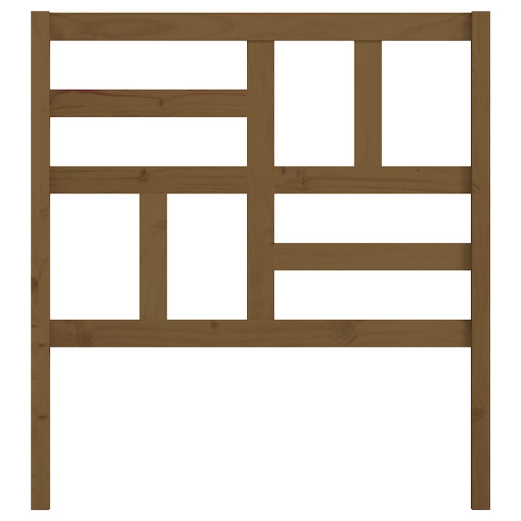 Bed Headboard Honey Brown 106x4x104 cm Solid Wood Pine