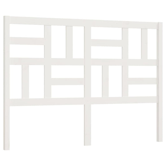 818181 vidaXL Bed Headboard White 126x4x104 cm Solid Wood Pine