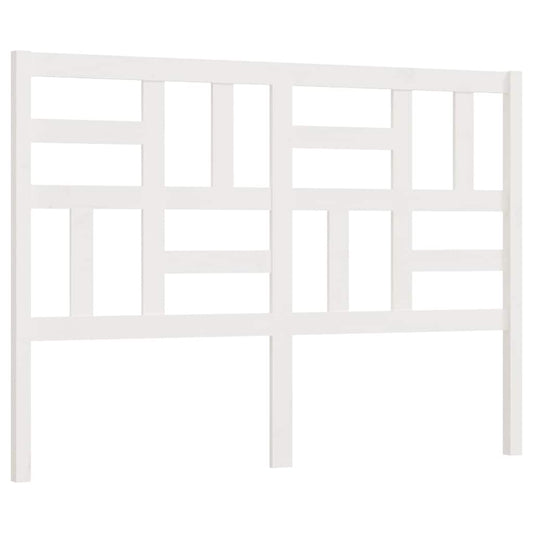 818191 vidaXL Bed Headboard White 146x4x104 cm Solid Wood Pine