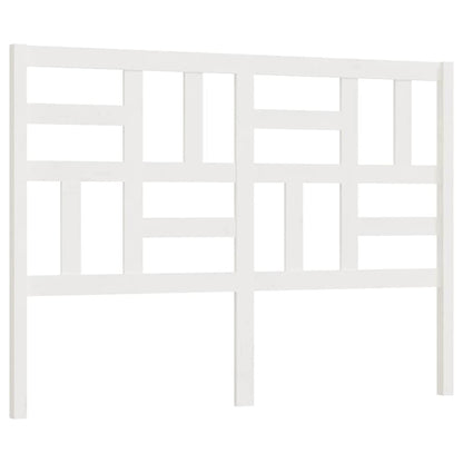 Bed Headboard White 166x4x104 cm Solid Wood Pine