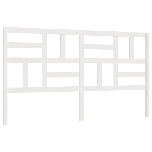 818206 vidaXL Bed Headboard White 186x4x104 cm Solid Wood Pine