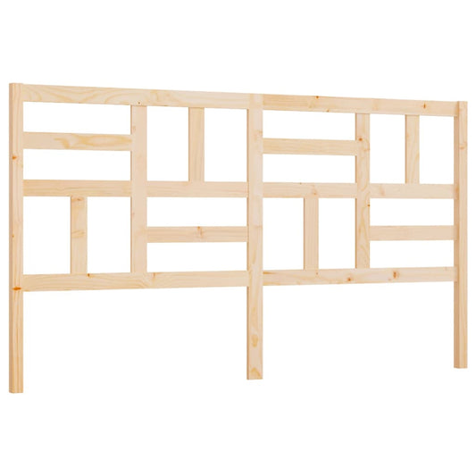 818210 vidaXL Bed Headboard 206x4x104 cm Solid Wood Pine