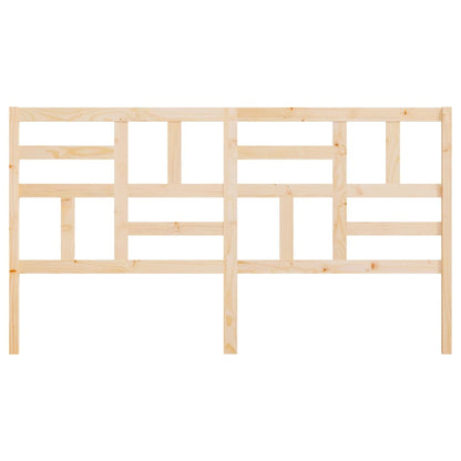 Bed Headboard 206x4x104 cm Solid Wood Pine