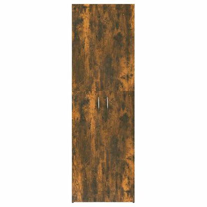 815279 vidaXL Office Cabinet Smoked Oak 60x32x190 cm Engineered Wood