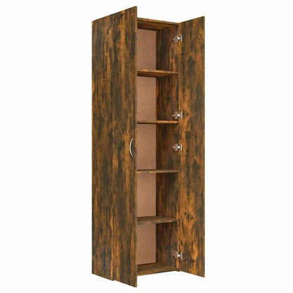 815279 vidaXL Office Cabinet Smoked Oak 60x32x190 cm Engineered Wood