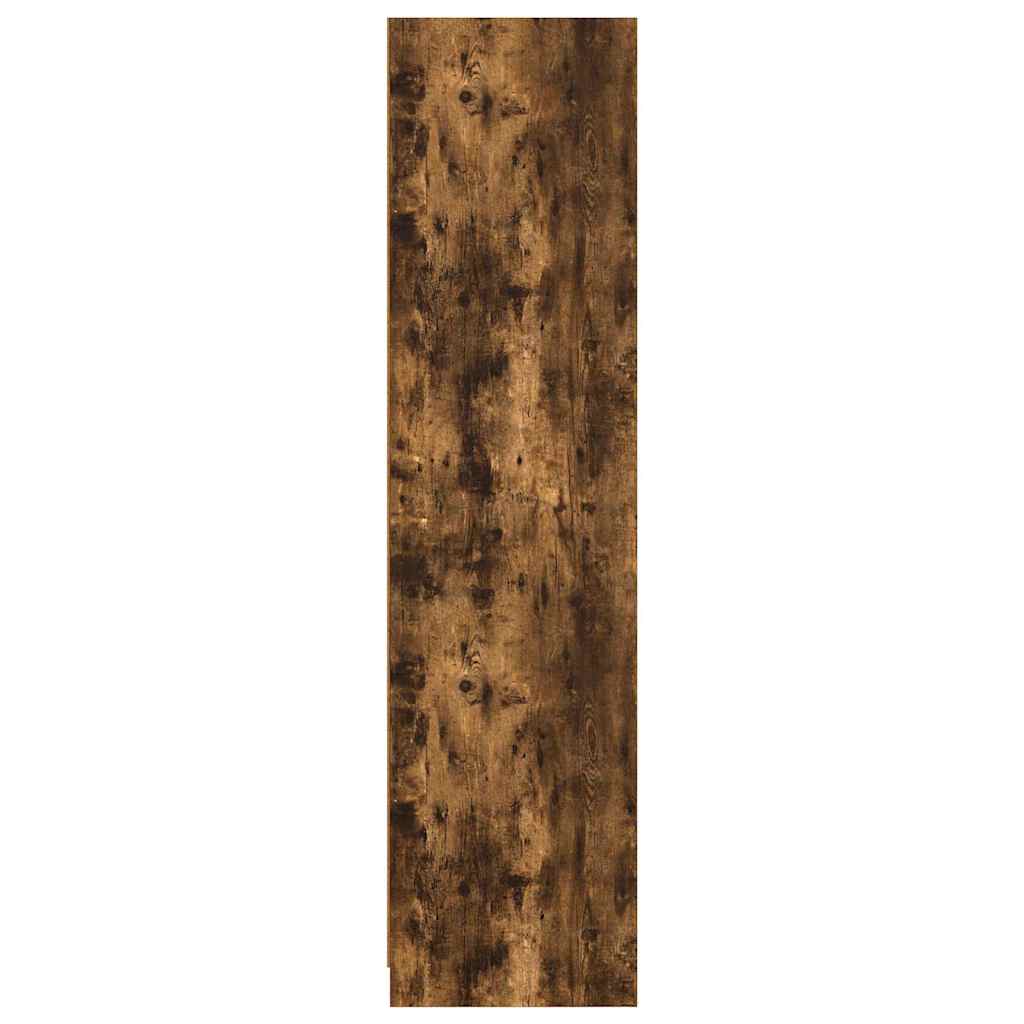815348 vidaXL Wardrobe with Drawers Smoked Oak 50x50x200 cm Engineered Wood