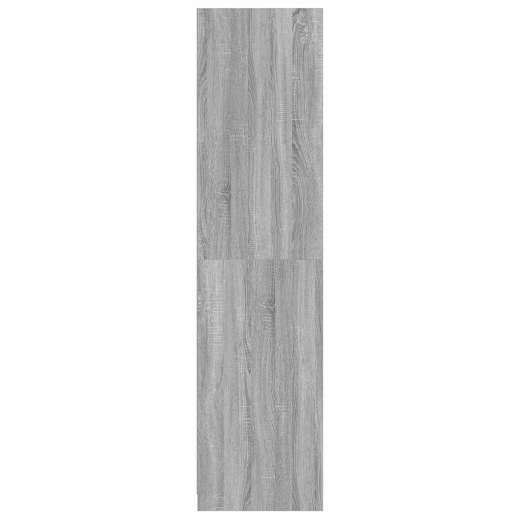 Wardrobe with Drawers Grey Sonoma 50x50x200 cm Engineered Wood