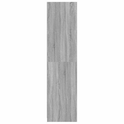 Wardrobe with Drawers Grey Sonoma 50x50x200 cm Engineered Wood