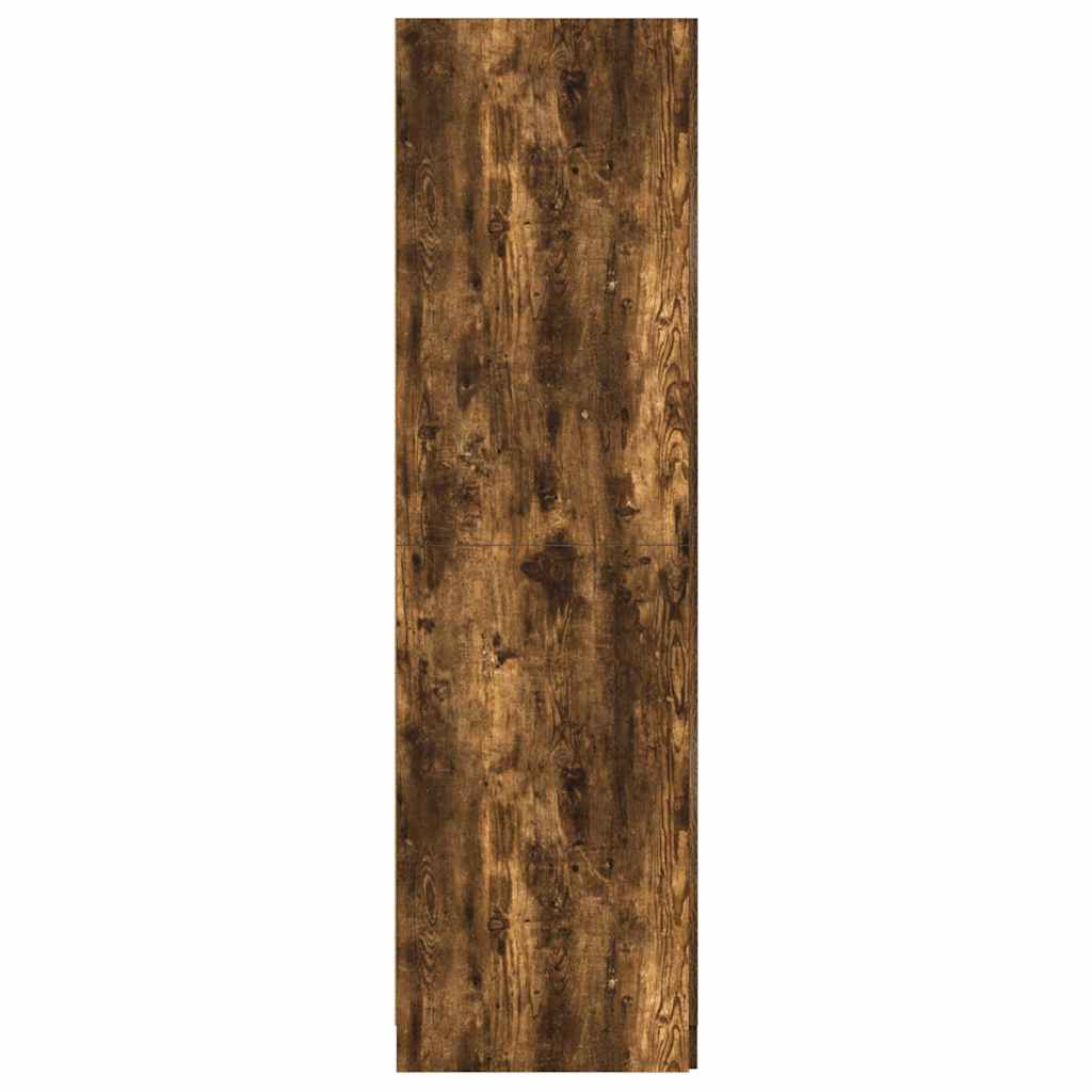 Wardrobe Smoked Oak 80x50x180 cm Engineered Wood
