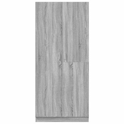 Wardrobe Grey Sonoma 80x50x180 cm Engineered Wood