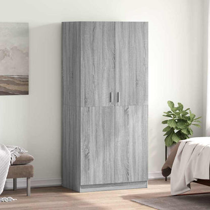 Wardrobe Grey Sonoma 80x52x180 cm Engineered Wood