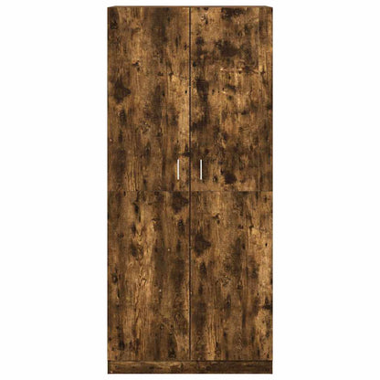 Wardrobe Smoked Oak 90x52x200 cm Engineered Wood