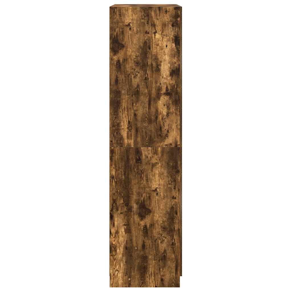 Wardrobe Smoked Oak 90x50x200 cm Engineered Wood