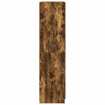Wardrobe Smoked Oak 90x50x200 cm Engineered Wood