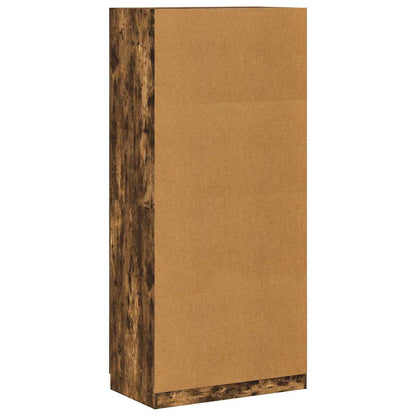 Wardrobe Smoked Oak 90x52x200 cm Engineered Wood