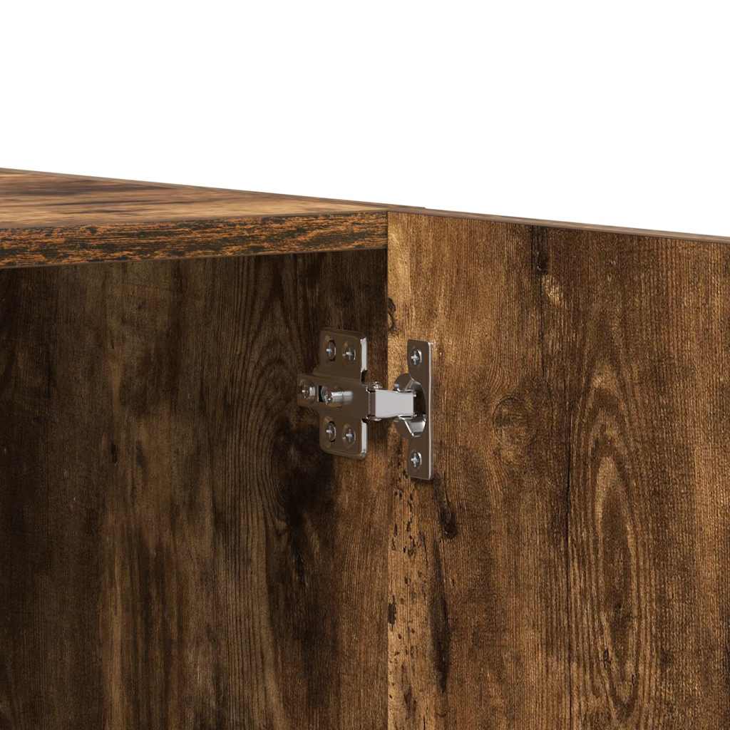 Wardrobe Smoked Oak 90x52x200 cm Engineered Wood