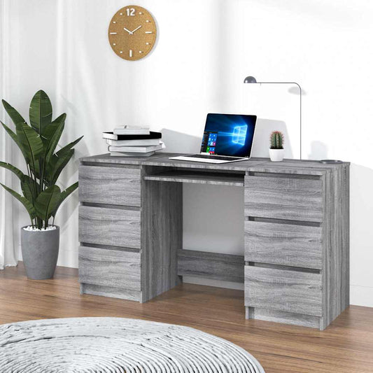 Writing Desk | Grey Sonoma | Engineered Wood | Standard | Writing Desk