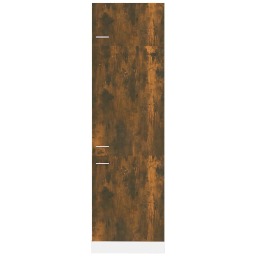 Refrigerator Cabinet Lyon Smoked Oak 60x57x207 cm Engineered Wood