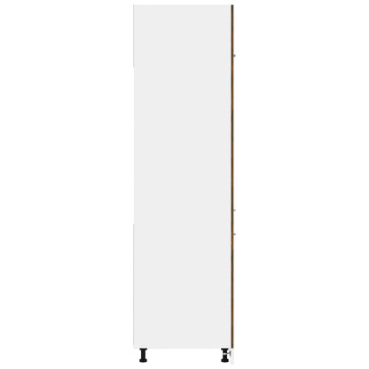 Refrigerator Cabinet Lyon Smoked Oak 60x57x207 cm Engineered Wood