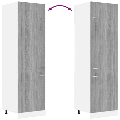 Refrigerator Cabinet "Lyon" Grey Sonoma 60x57x207 cm