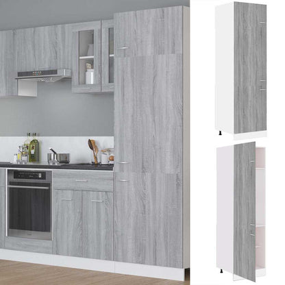 Refrigerator Cabinet "Lyon" Grey Sonoma 60x57x207 cm