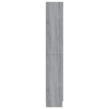 Vitrine Cabinet Grey Sonoma 82.5x30.5x185 cm Engineered Wood
