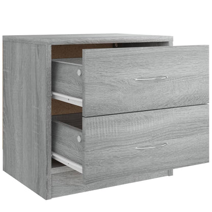 Bedside Cabinets 2 pcs Grey Sonoma 40x30x40 cm Engineered Wood