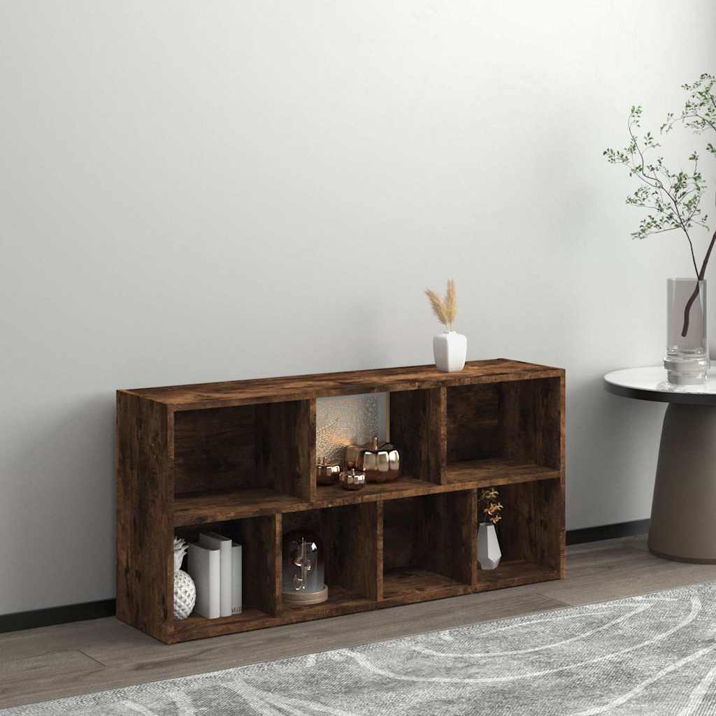 815444 vidaXL Book Cabinet Smoked Oak 50x25x106 cm