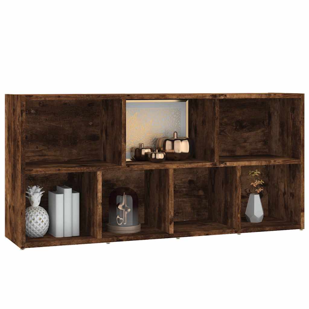 815444 vidaXL Book Cabinet Smoked Oak 50x25x106 cm
