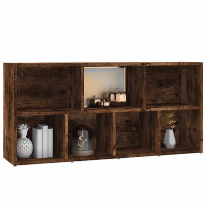 815444 vidaXL Book Cabinet Smoked Oak 50x25x106 cm