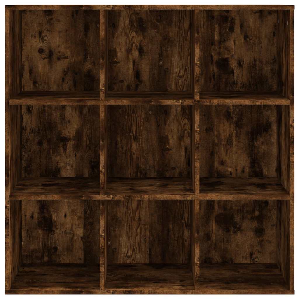 815450 vidaXL Book Cabinet Smoked Oak 98x29x97,5 cm