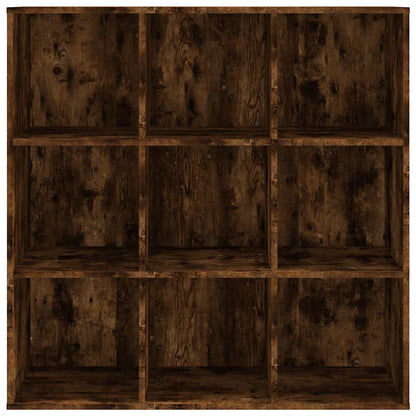 815450 vidaXL Book Cabinet Smoked Oak 98x29x97,5 cm