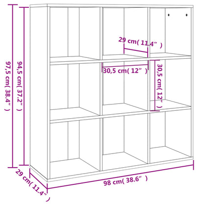 Book Cabinet | Smoked Oak | Engineered wood | Medium | Book Cabinet