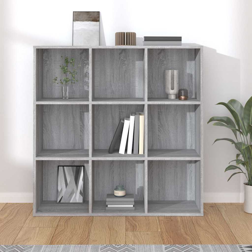 Book Cabinet Grey Sonoma 98x29x97,5 cm