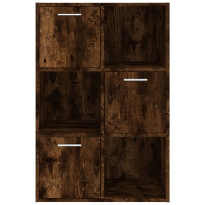 815453 vidaXL Storage Cabinet Smoked Oak 60x29,5x90 cm