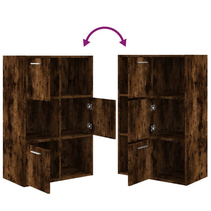 Storage Cabinet | Smoked Oak | Engineered wood | Medium | Storage Cabinet