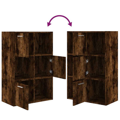 815453 vidaXL Storage Cabinet Smoked Oak 60x29,5x90 cm